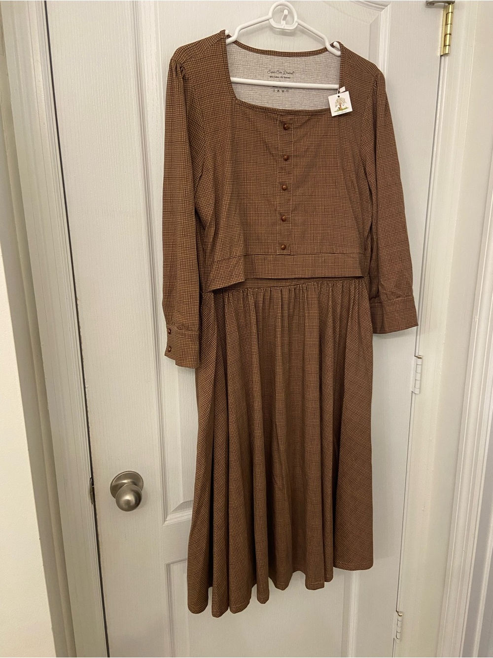 Do Re Mi Nursing Cotton Midi Dress - Picture 4 of 7